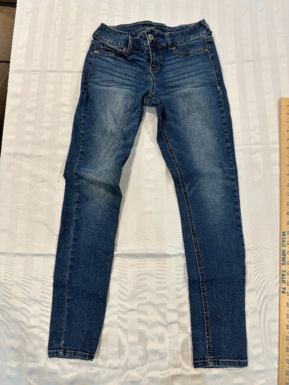 Maurices Skinny Jeans Womens Size M-R Dark Wash Blue Mid-Rise Stretch Casual